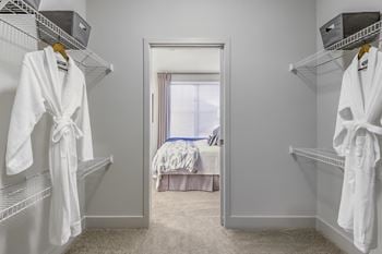 Large walk-in closets